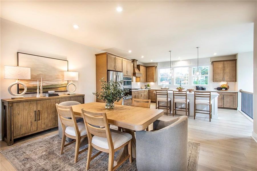 Furnished interior view inside a new home in Towne Village at Suwanee Dam, Sugar Hill (Image 19).