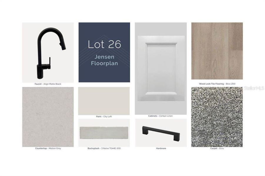 Sample of building materials used in homes in Center Lake on the Park, St. Cloud (Image 4).