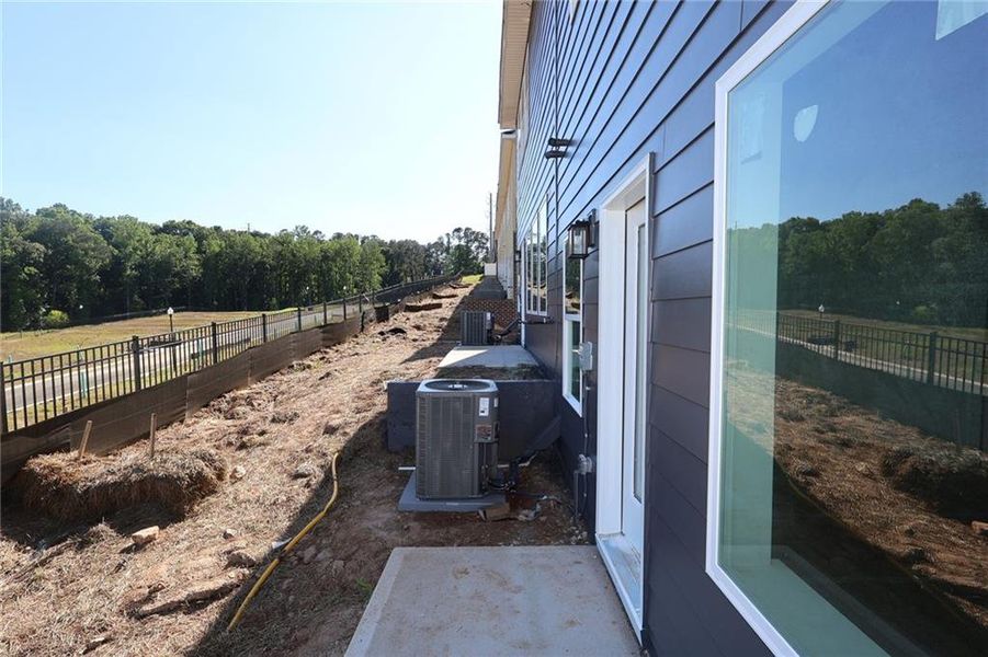 Exterior details and patio area of a home in Grandview Terrace, Canton (Image 2). Exterior details and patio area of a home in Grandview Terrace, Canton (Image 2).