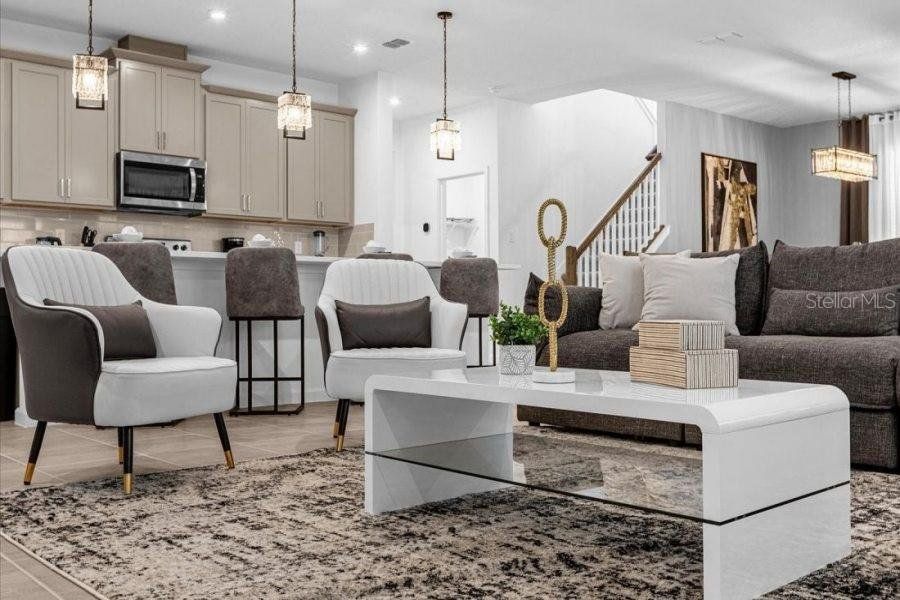 Furnished interior view inside a new home in , Kissimmee (Image 14).