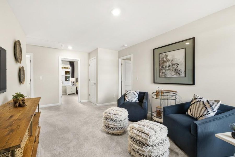 Furnished interior view inside a new home in Heritage Point, Hampton (Image 26). Furnished interior view inside a new home in Heritage Point, Hampton (Image 26).