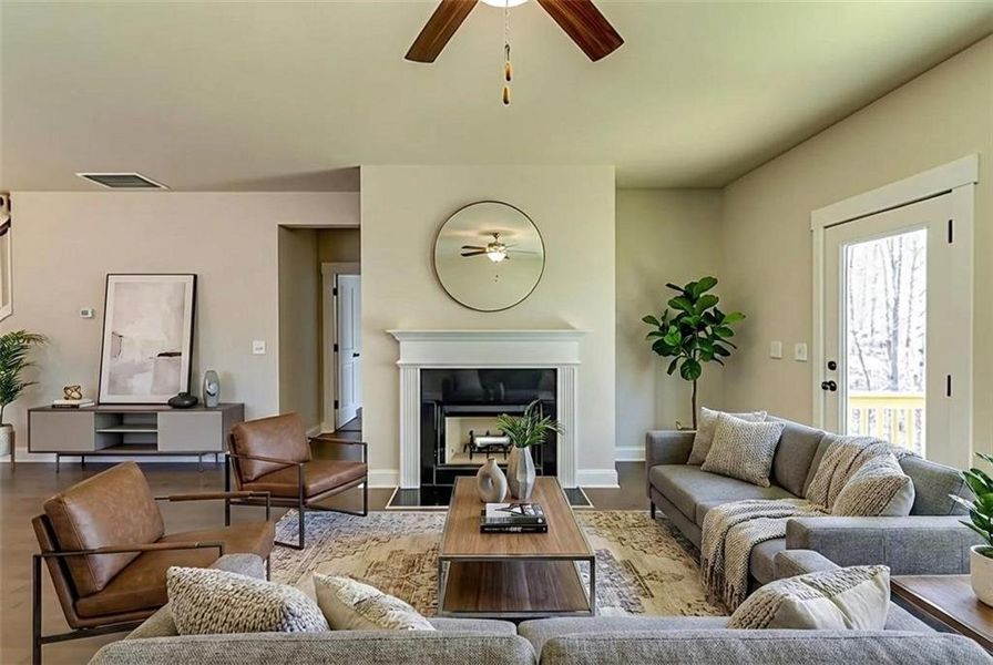 Furnished interior view inside a new home in , Dallas (Image 8).