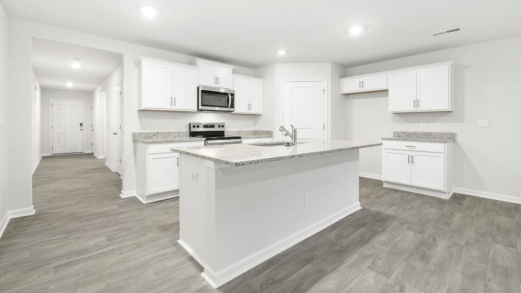 Furnished interior view inside a new home in Edinborough, Gibsonville (Image 3).