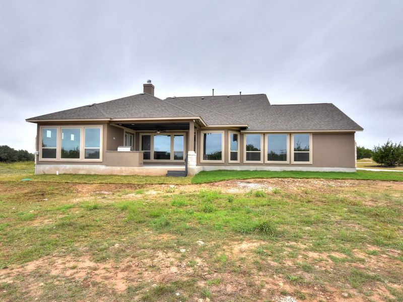 Representative exterior details of a home built from the San Simeon I by Giddens Homes in Clearwater Ranch, Liberty Hill (Image 120).