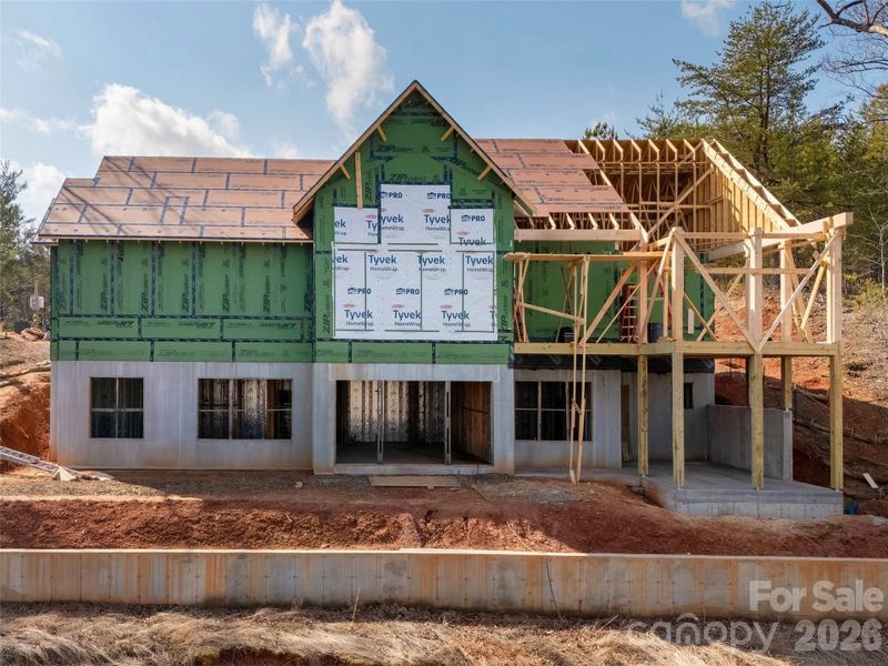 In-progress construction of a new home in , Mill Spring, NC (Image 9).