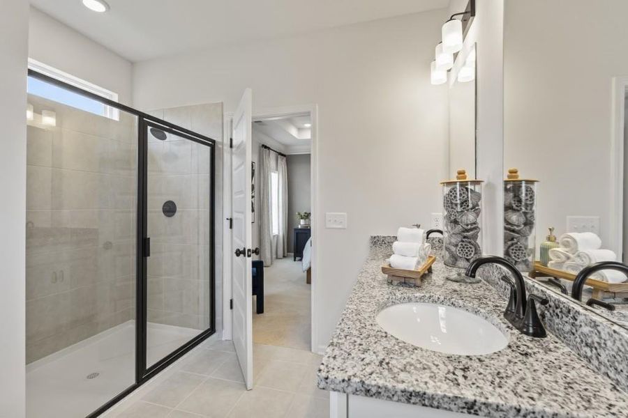 Furnished interior view inside a new home in Summit at Gateway, Jasper (Image 23). Furnished interior view inside a new home in Summit at Gateway, Jasper (Image 23).