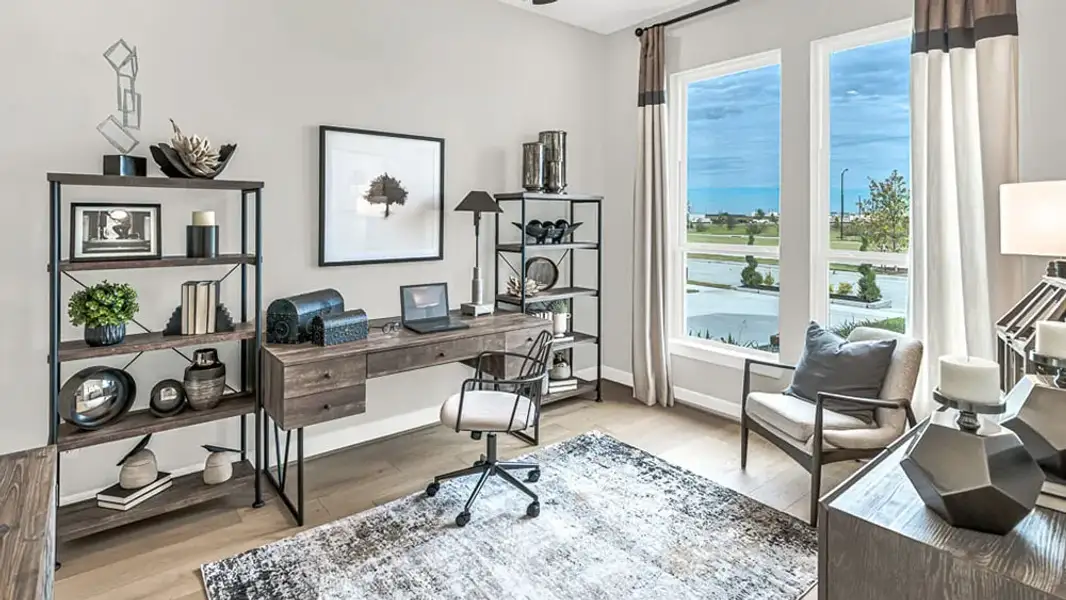 Furnished interior view inside a new home in Avalon at Cypress, Cypress (Image 7).