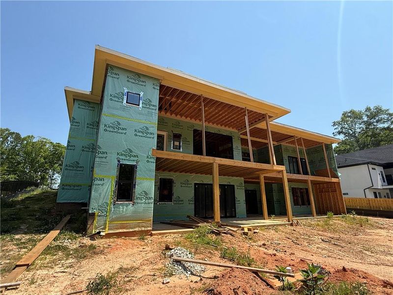 In-progress construction of a new home in , Flowery Branch, GA (Image 9).