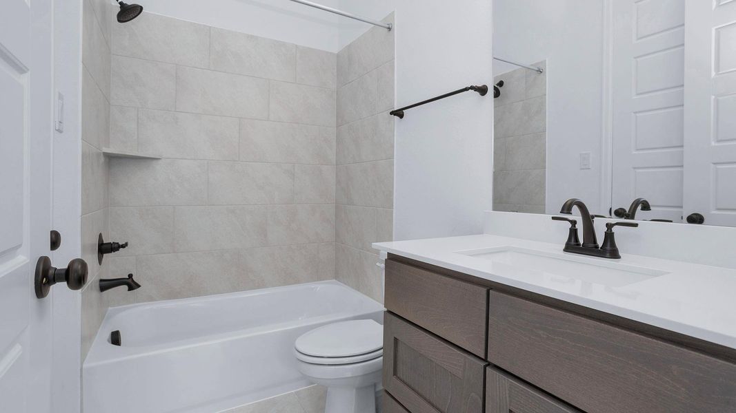 Furnished interior view inside a new home in Everly, Tomball (Image 6).