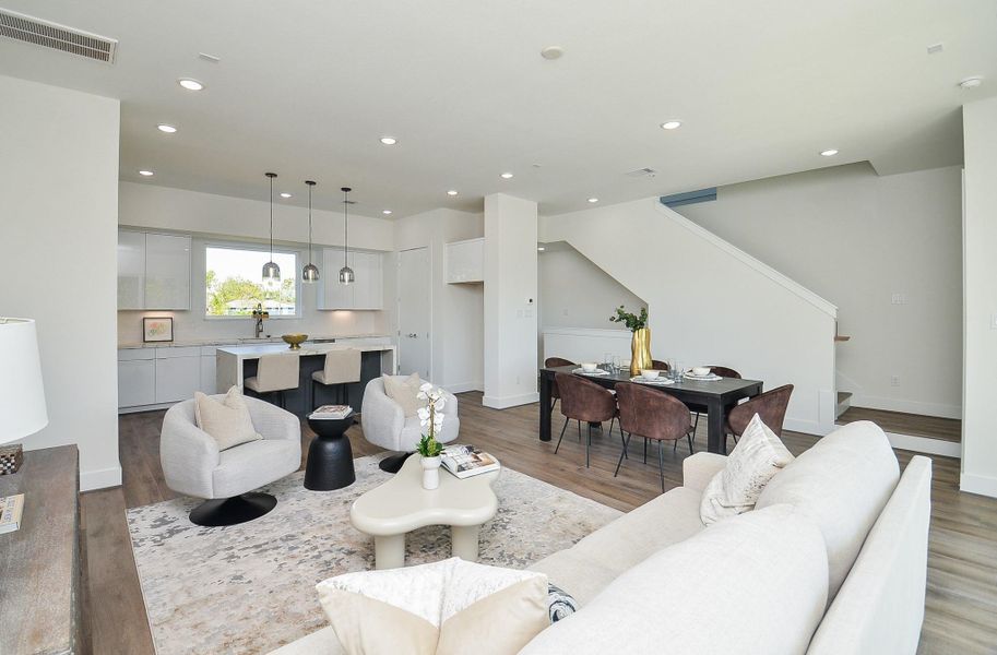 Living room (Sample photo from similar floor plan built by the builder)