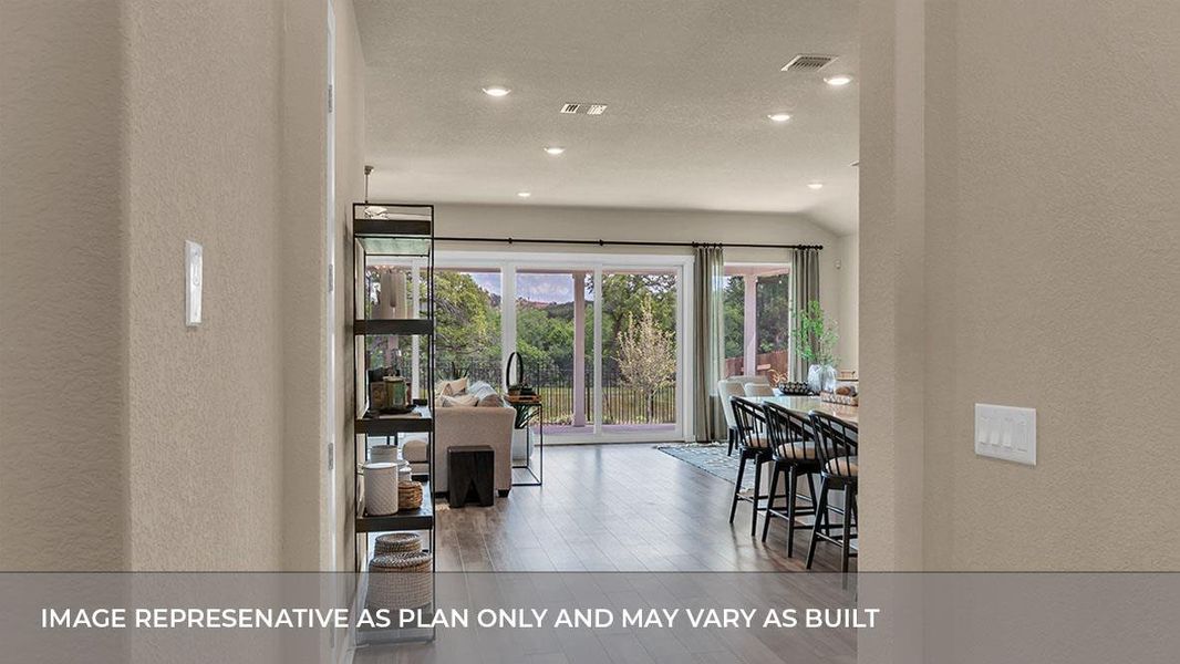 Furnished interior view inside a new home in Rosenbusch Ranch, Leander (Image 10).