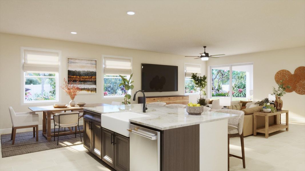 Representative furnished interior of a home built from the Palmer by Risewell Homes in Trinity Gardens, Deland (Image 7).