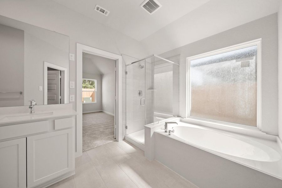 Furnished interior view inside a new home in Cypresswood Landing, Humble (Image 7).