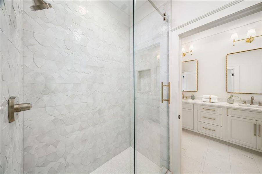 Furnished interior view inside a new home in , Alpharetta (Image 17).