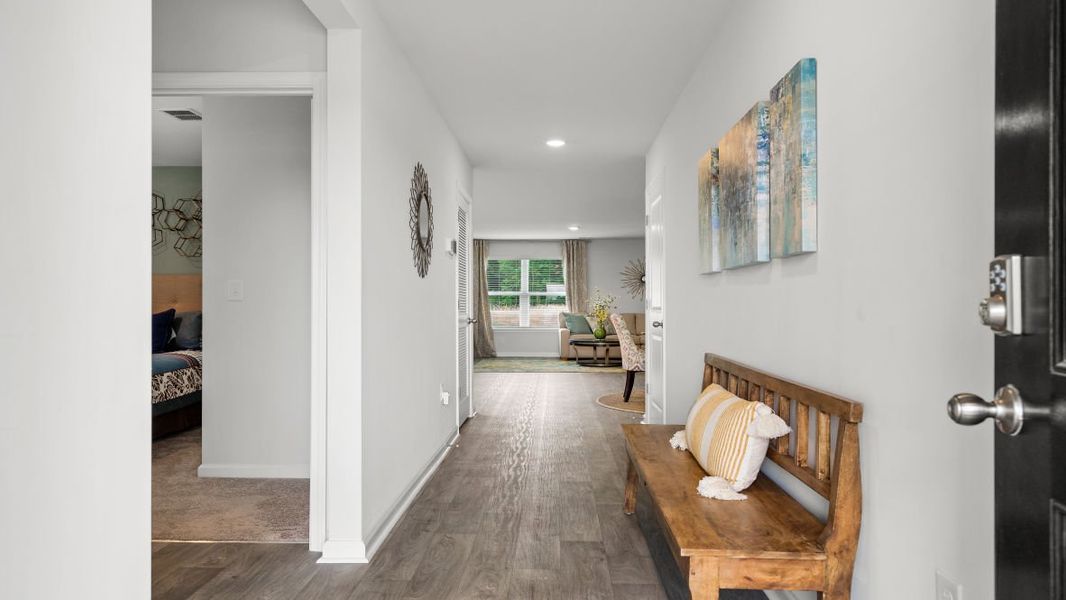 Representative furnished interior of a home built from the KERRY by D.R. Horton in The Meadows at Wildwood Village, Shallotte (Image 4). Representative furnished interior of a home built from the KERRY by D.R. Horton in The Meadows at Wildwood Village, Shallotte (Image 4).