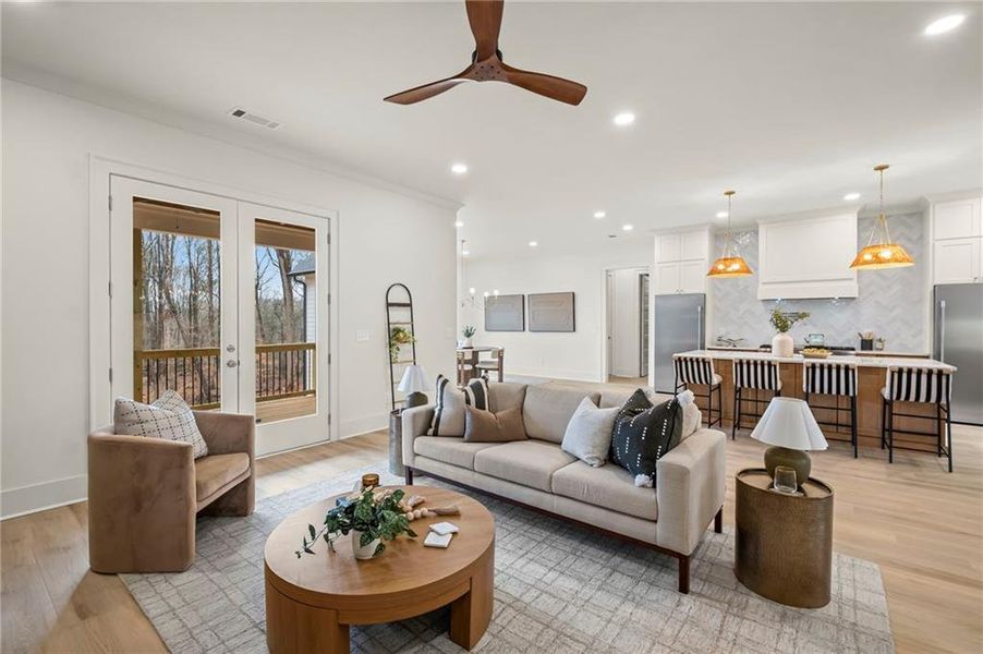 Furnished interior view inside a new home in , Canton (Image 36).