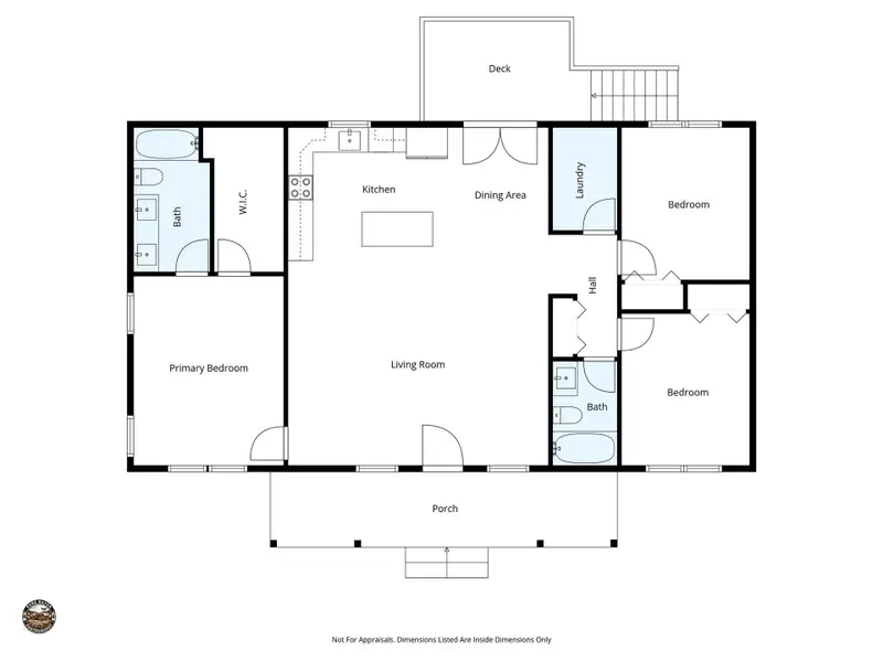 2D floor plan layout of this home in , Bostic, NC (Image 3).