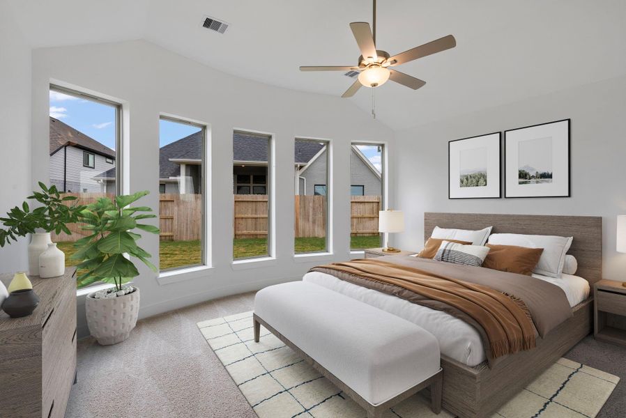 Furnished interior view inside a new home in Valencia 60', Manvel (Image 11).