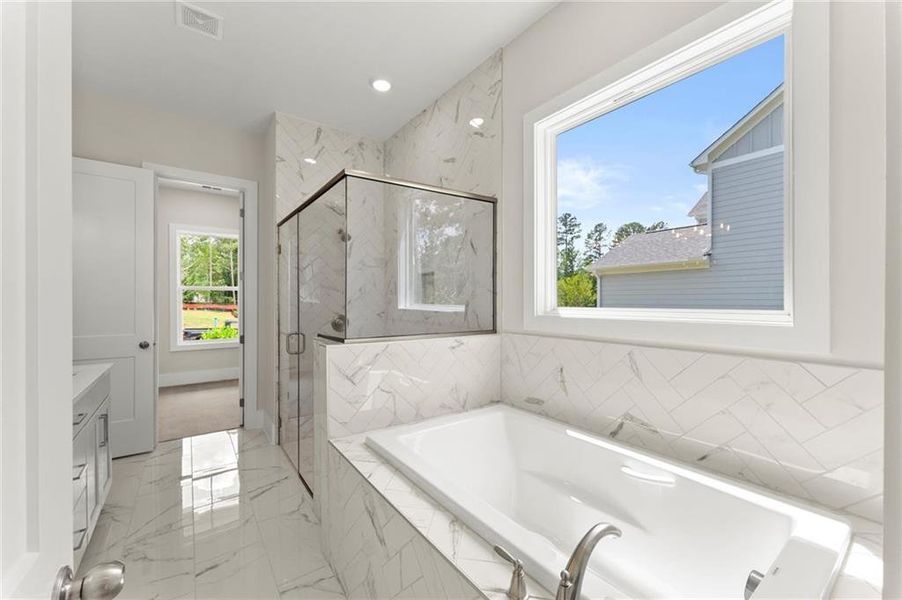 Furnished interior view inside a new home in Hillgrove Preserve, Powder Springs (Image 15).