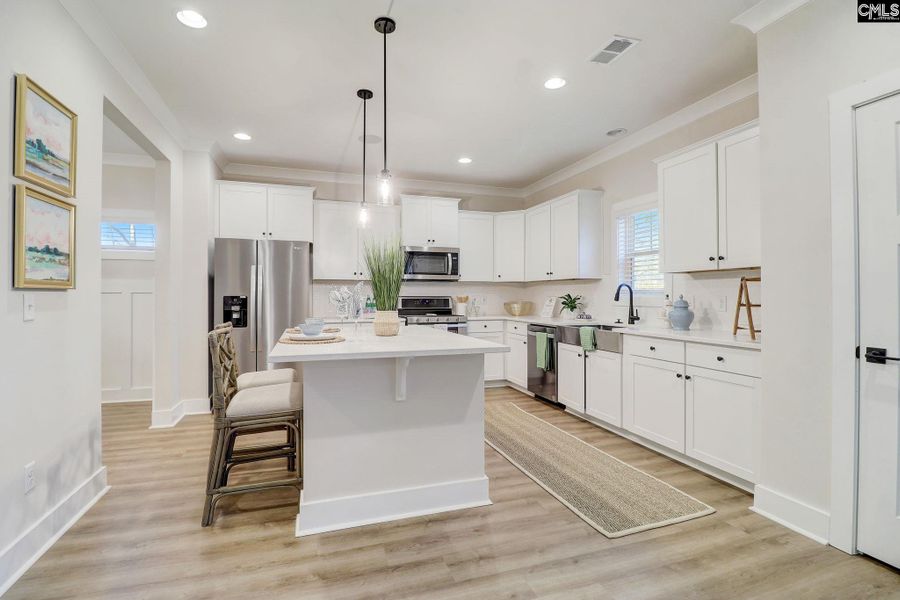 Furnished interior view inside a new home in Raglins Creek, Lugoff (Image 12). Furnished interior view inside a new home in Raglins Creek, Lugoff (Image 12).