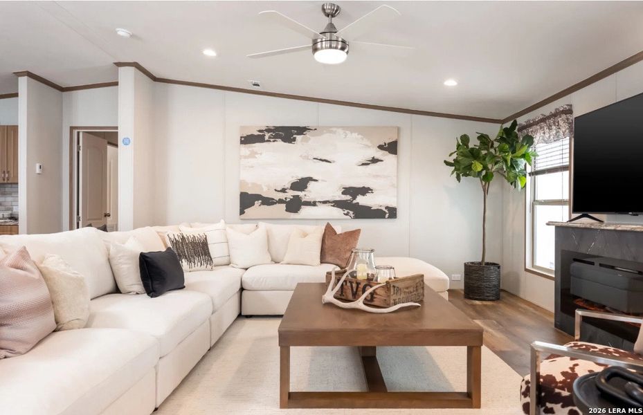 Furnished interior view inside a new home in , Elmendorf (Image 13).