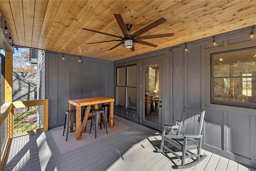 Exterior details and patio area of a home in , Talking Rock (Image 3).