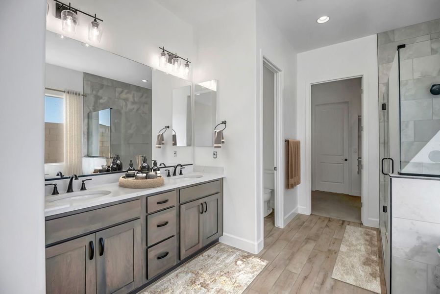 Furnished interior view inside a new home in Overlook at The Dells, Prescott (Image 38).