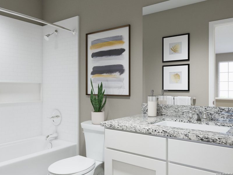 Furnished interior view inside a new home in Timber Creek, San Antonio (Image 16).