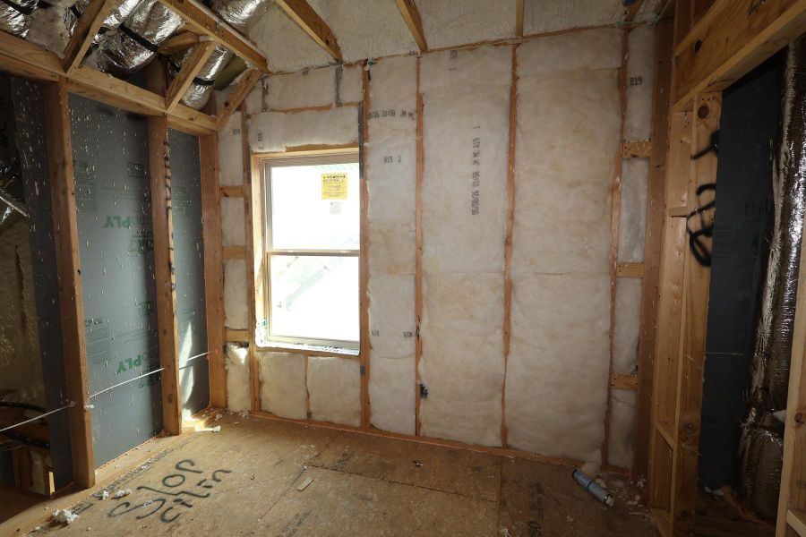 In-progress construction of a new home in Prairieland Village - Grove Collection, Cypress, TX (Image 8).