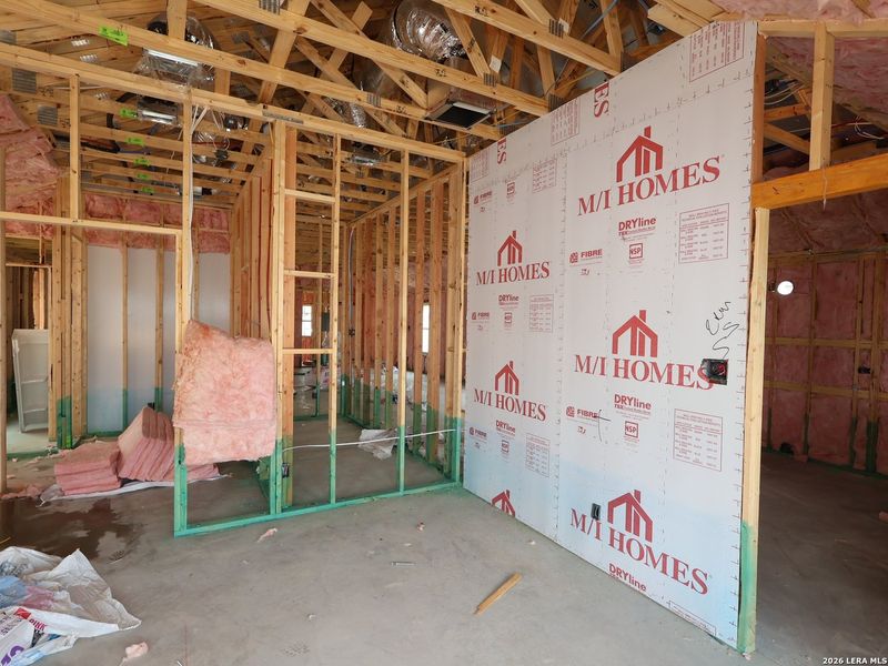 In-progress construction of a new home in Meadows at Clear Springs, New Braunfels, TX (Image 25).