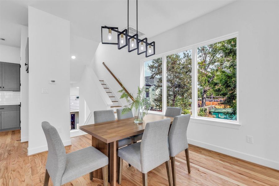 Another view of the dining area. Another view of the dining area.