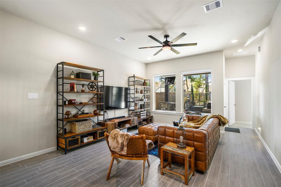 Furnished interior view inside a new home in The Highlands - Grove Collection, Porter (Image 6).