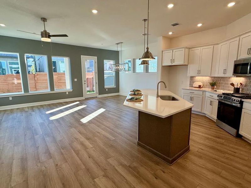 Kitchen - Family Room - Dining