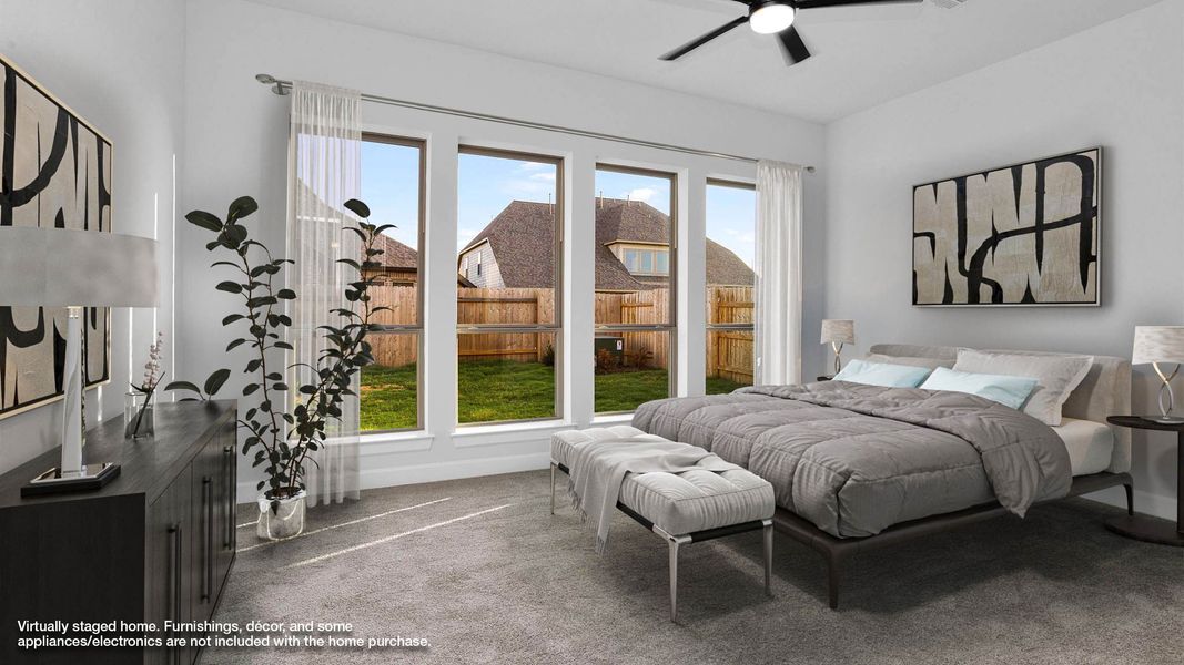 Representative furnished interior of a home built from the 3391W by Perry Homes in Legacy Prairie at Katy Court, Katy (Image 4).