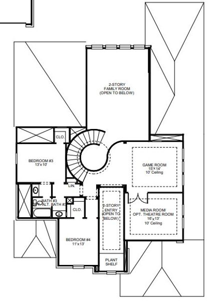 Image 60 representing the 3399W by Perry Homes in Palmera Ridge 60', Leander, TX. Image 60 representing the 3399W by Perry Homes in Palmera Ridge 60', Leander, TX.