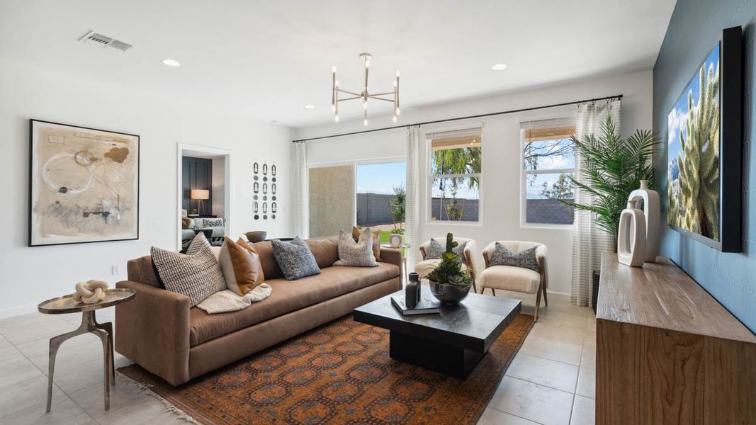 Furnished interior view inside a new home in Radiance at Superstition Vistas, Apache Junction (Image 10).