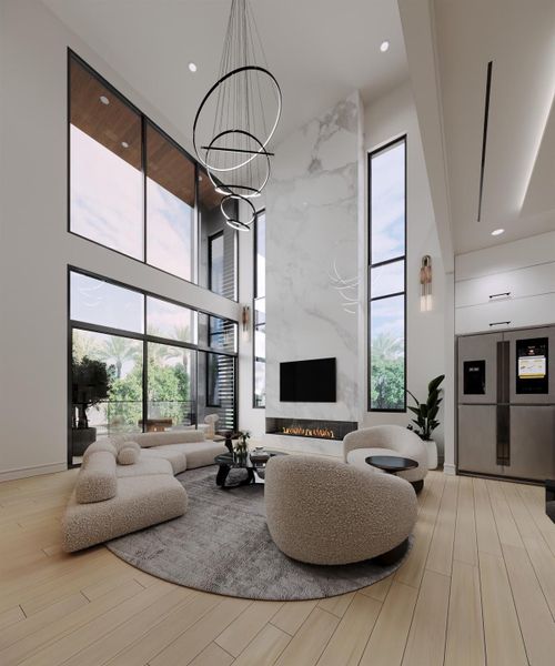 Furnished interior view inside a new home in , Houston (Image 10).