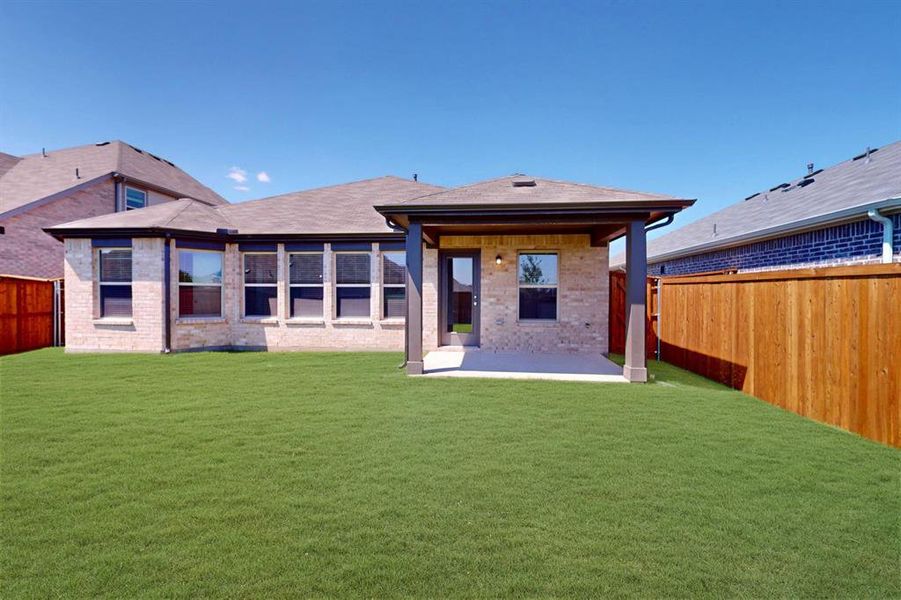 Front exterior of a new home in Sanderos, Fort Worth, TX, highlighting curb appeal (Image 19). Front exterior of a new home in Sanderos, Fort Worth, TX, highlighting curb appeal (Image 19).