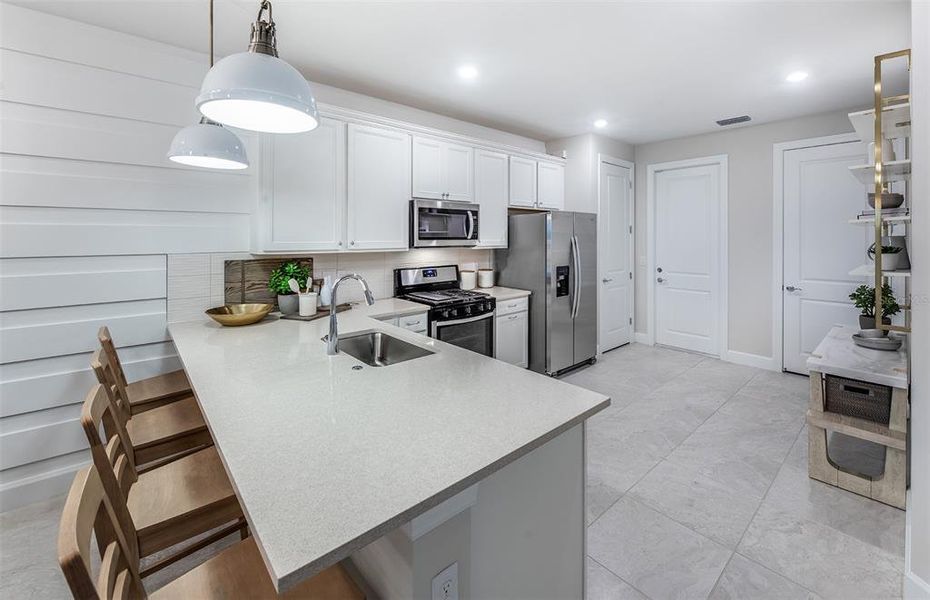 Furnished interior view inside a new home in BeachWalk by Manasota Key, Englewood (Image 18).