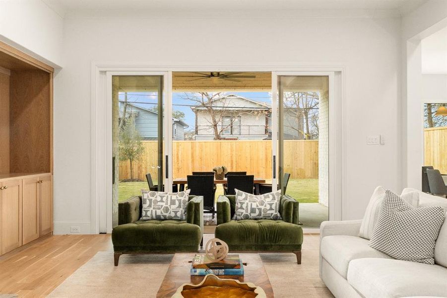 Furnished interior view inside a new home in , Dallas (Image 14).
