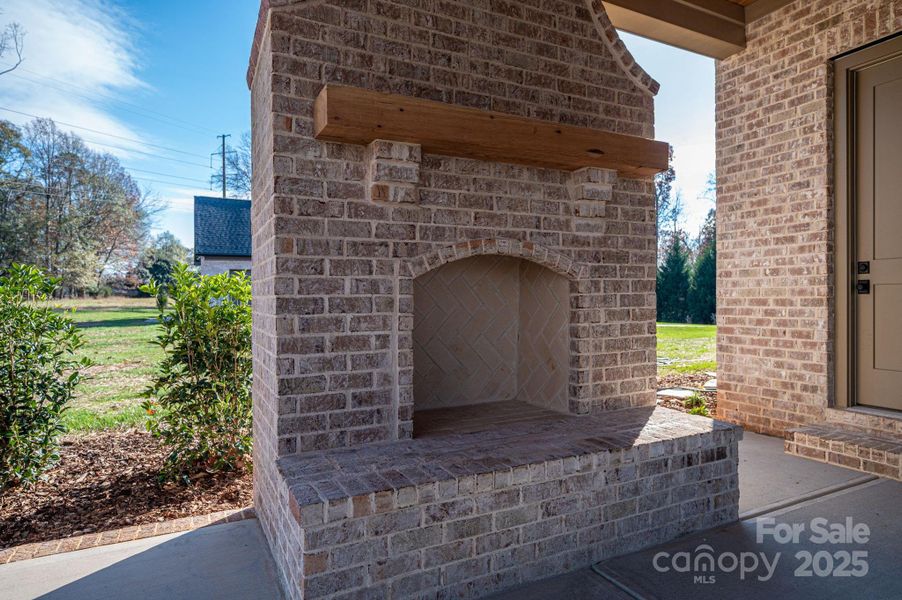 Exterior details and patio area of a home in , Belmont (Image 27).