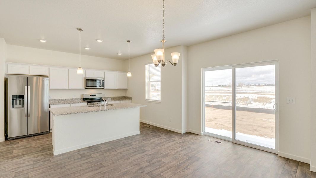 Representative furnished interior of a home built from the Gable by D.R. Horton in Brighton Crossing, Brighton (Image 5).
