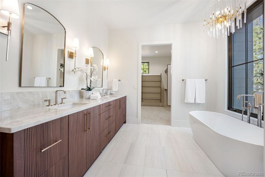 Furnished interior view inside a new home in , Colorado Springs (Image 32).