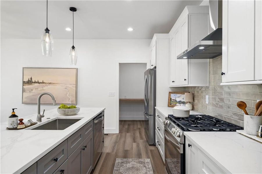 Furnished interior view inside a new home in , Canton (Image 13). Furnished interior view inside a new home in , Canton (Image 13).