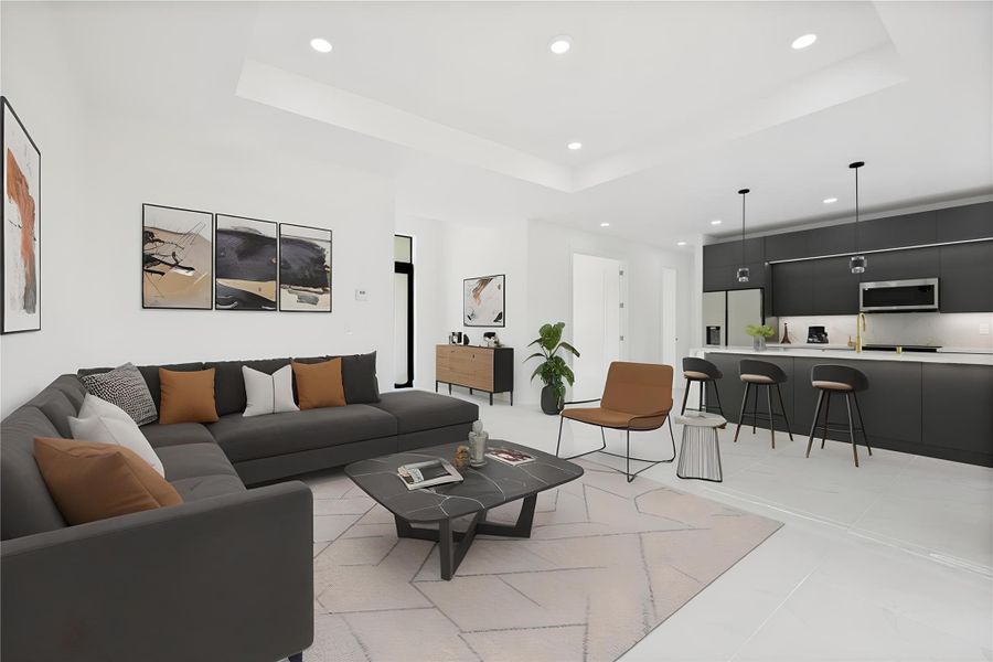 Furnished interior view inside a new home in , Lehigh Acres (Image 15).