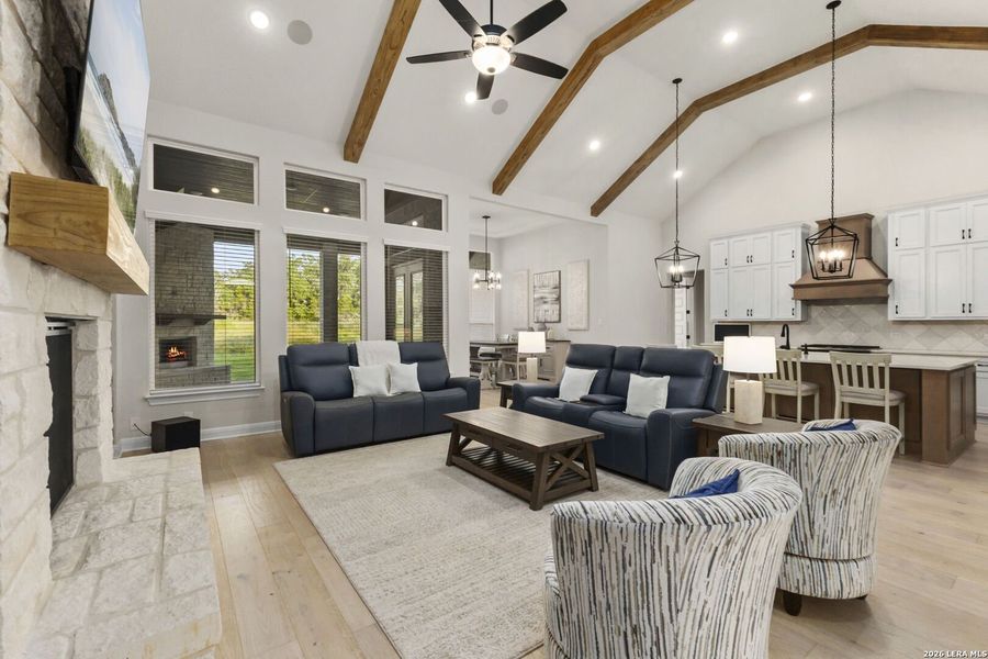 Furnished interior view inside a new home in Waldsanger, New Braunfels (Image 38).