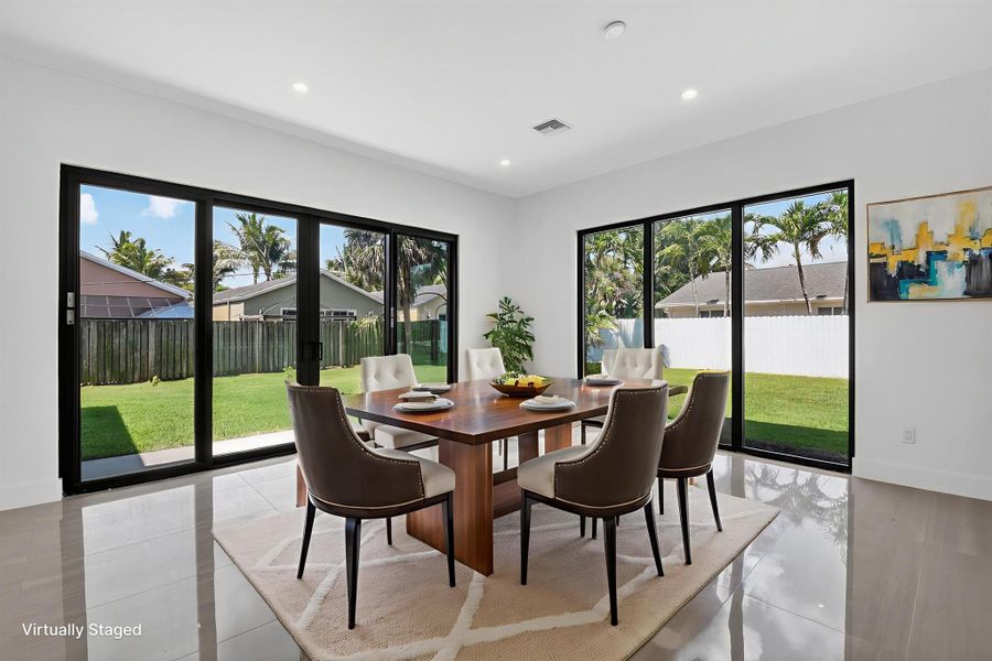 Furnished interior view inside a new home in , Palm Springs (Image 17).