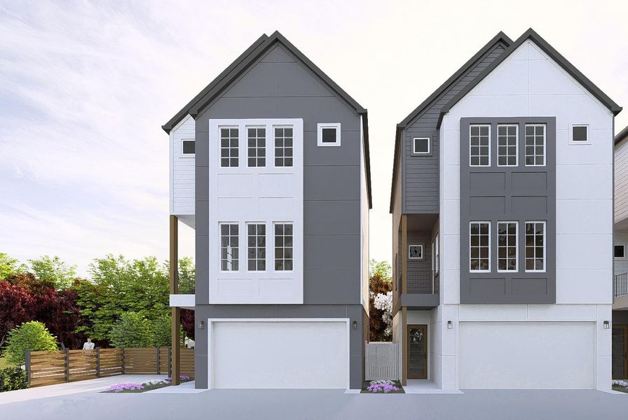 Front exterior of a new home in , Houston, TX, highlighting curb appeal (Image 2). Front exterior of a new home in , Houston, TX, highlighting curb appeal (Image 2).