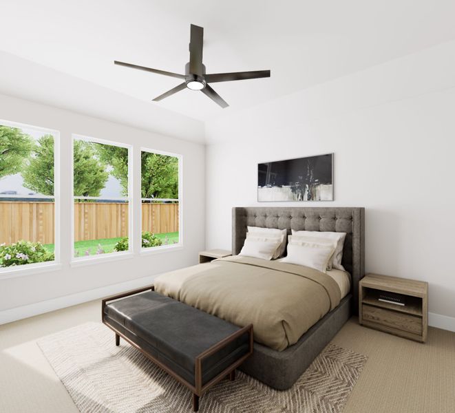 Representative furnished interior of a home built from the Ember by Tri Pointe Homes in The Meadows, Denton (Image 8).
