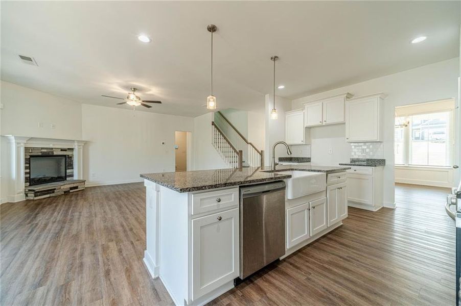 Furnished interior view inside a new home in Alcovy Estates, Monroe (Image 7).